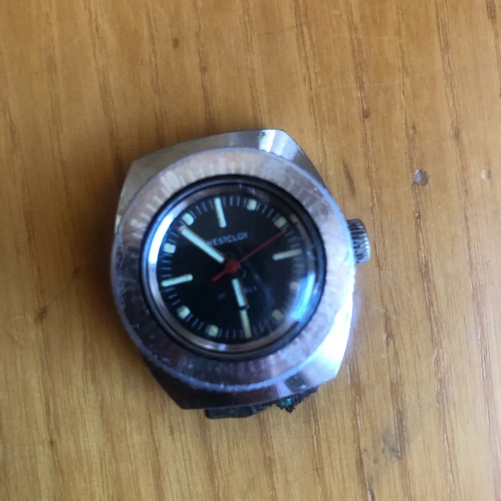 Silver and Black Wearable Watch